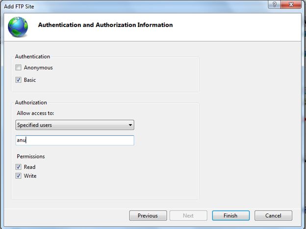 authentication settings